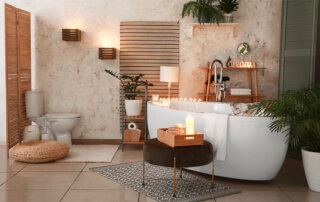 Bathroom remodel to a spa-like environment.